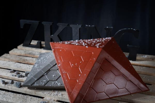 Колпак Zking Эверест Красный на столб 1.5х1.5 кирпича (390х390мм) в Чебоксарах фото