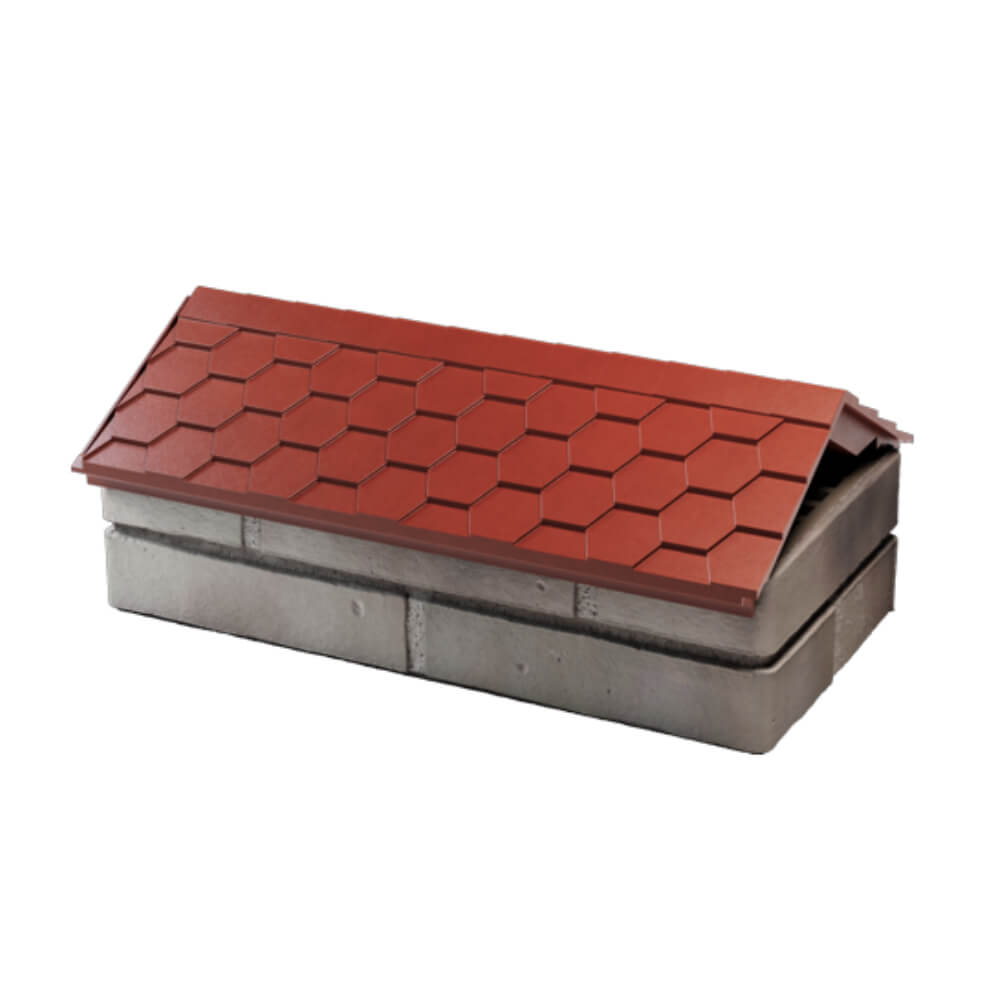 Парапет Zking Эверест Красный с посадкой на 1 кирпич (200/225/255мм) в Чебоксарах фото