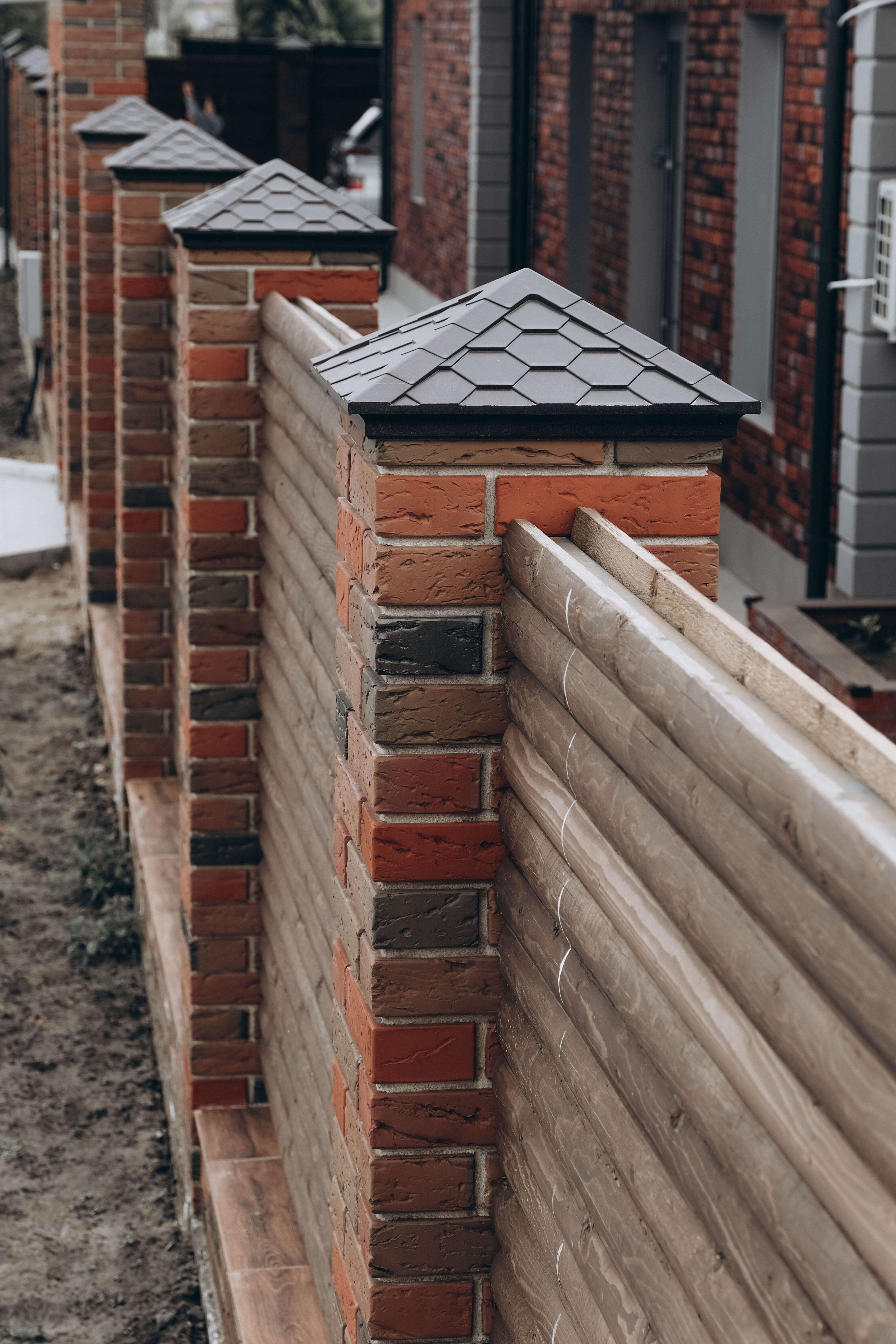 Колпак Zking Эверест Коричневый на столб 1.5х1.5 кирпича (390х390мм) в Чебоксарах фото