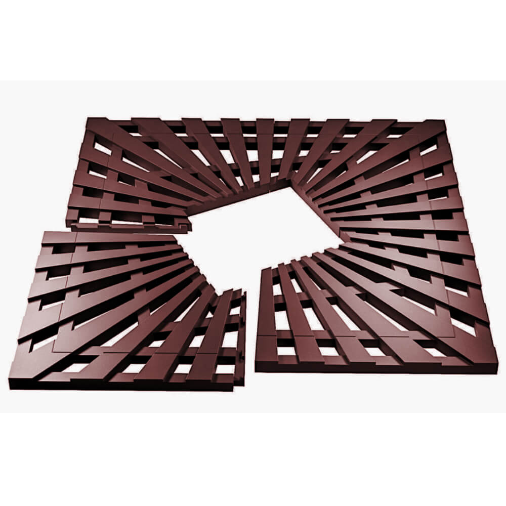 Приствольная решетка для дерева ZKING ATMOSPHERE 1.2х1.2м Коричневая в Чебоксарах фото