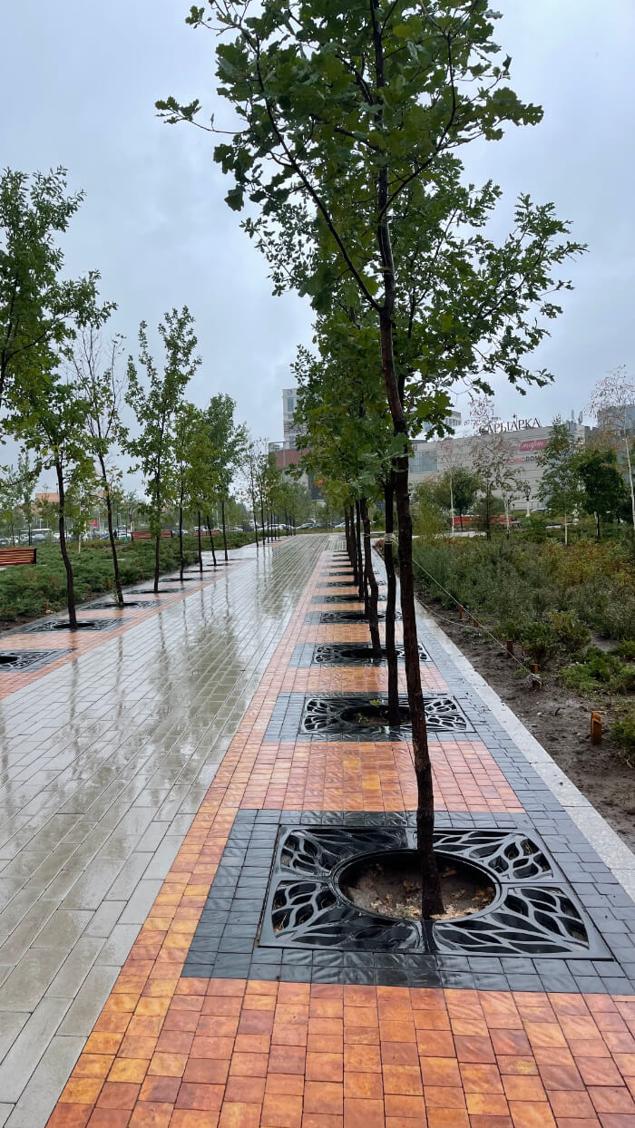 Приствольная решетка для дерева ZKING CRUST 1.2х1.2м Черная в Чебоксарах фото