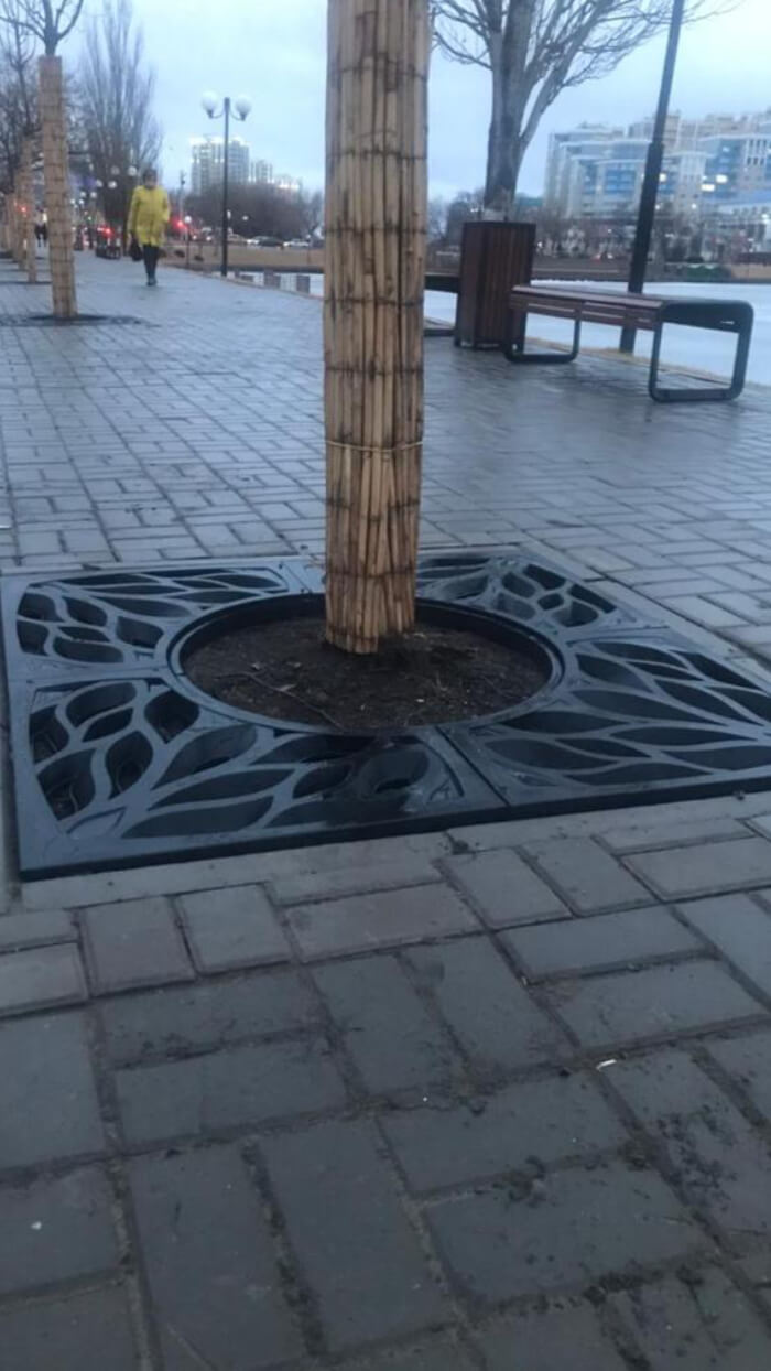 Приствольная решетка для дерева ZKING CRUST 1.2х1.2м Черная в Чебоксарах фото