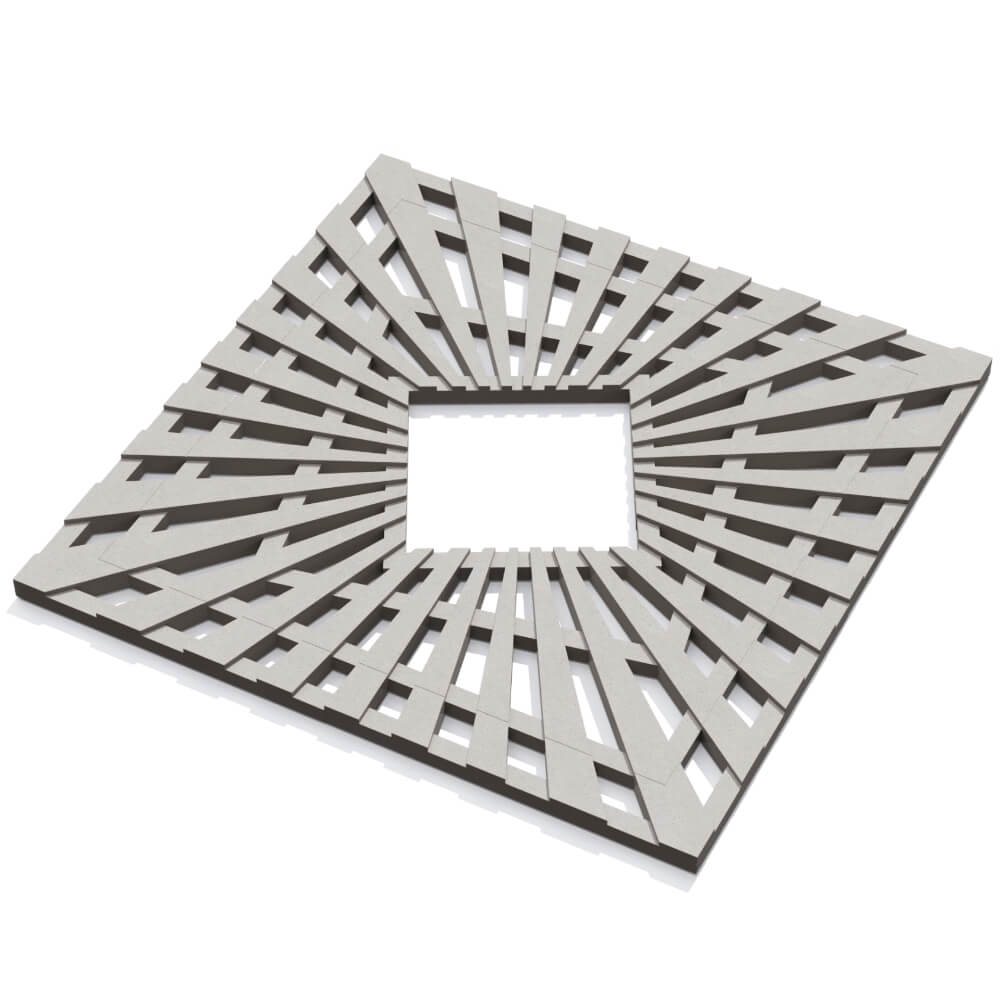 Приствольная решетка для дерева ZKING ATMOSPHERE 1.2х1.2м Бежевая в Чебоксарах фото