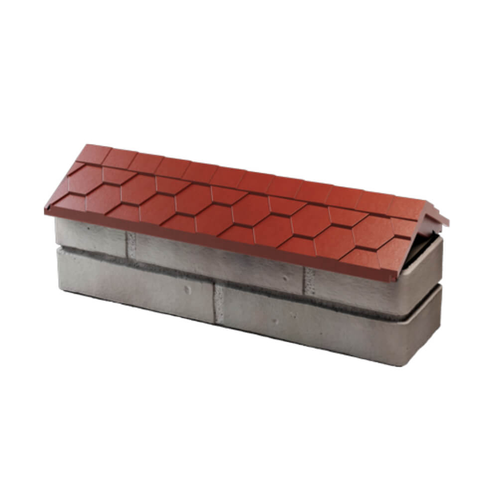 Парапет Zking Эверест Красный с посадкой на 0.5 кирпича (130мм) в Чебоксарах фото