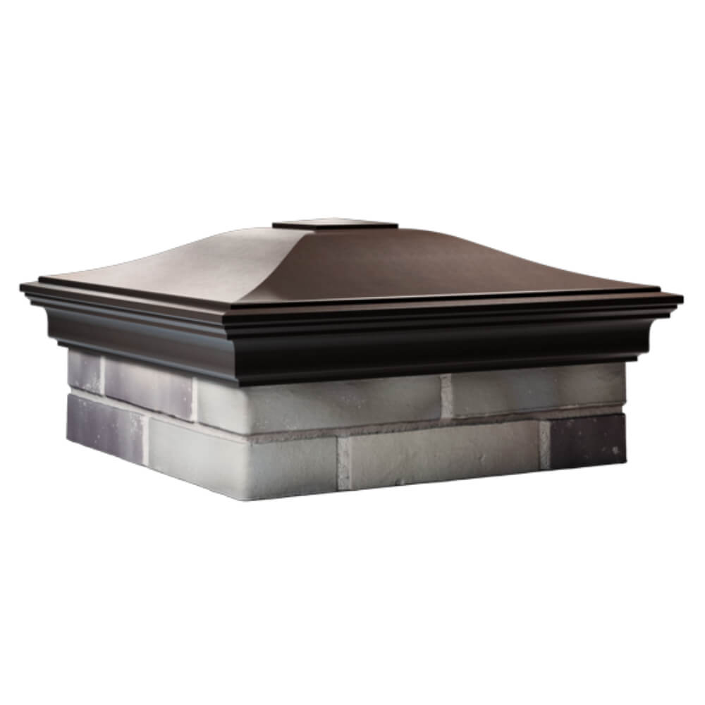 Колпак Zking Монблан Коричневый на столб 2х2 кирпича (515х515мм) в Чебоксарах фото