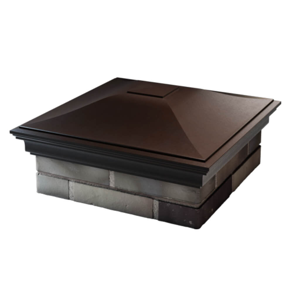 Колпак Zking Монблан Коричневый на столб 2х2 кирпича (515х515мм) в Чебоксарах фото