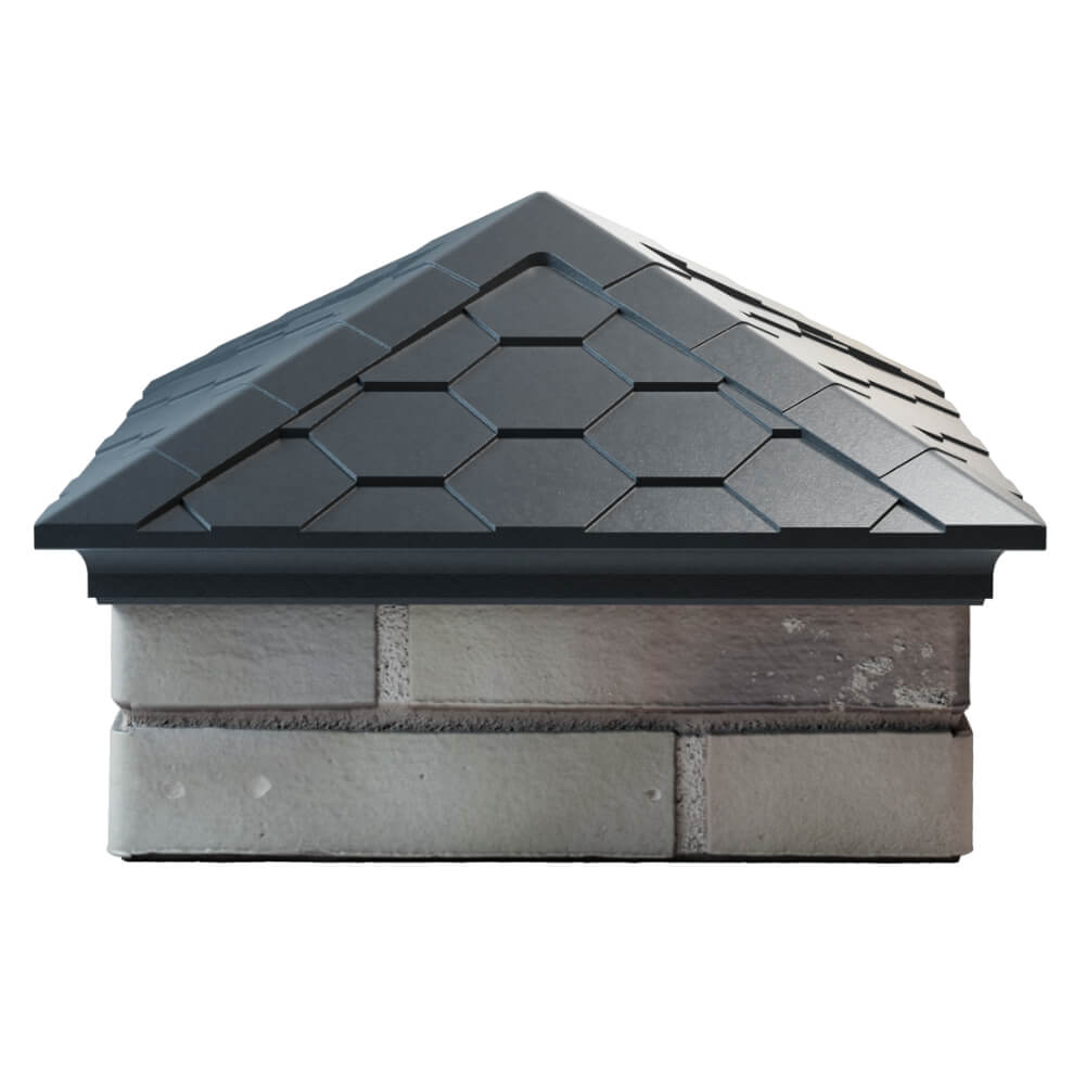 Колпак Zking Эверест Серый на столб 1.5х1.5 кирпича (390х390мм) Чебоксары фото