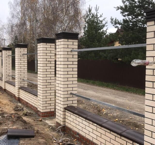 Колпак Zking Бона ХайТек Коричневый на столб 1.5х1.5 кирпича (385х385мм) в Чебоксарах фото