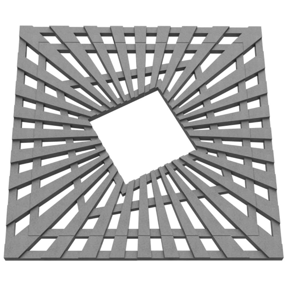 Приствольная решетка для дерева ZKING ATMOSPHERE 1.2х1.2м Серая в Чебоксарах фото