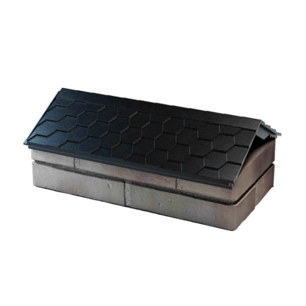 Парапет Zking Эверест Черный с посадкой на 1 кирпич (200/225/255мм) в Чебоксарах фото