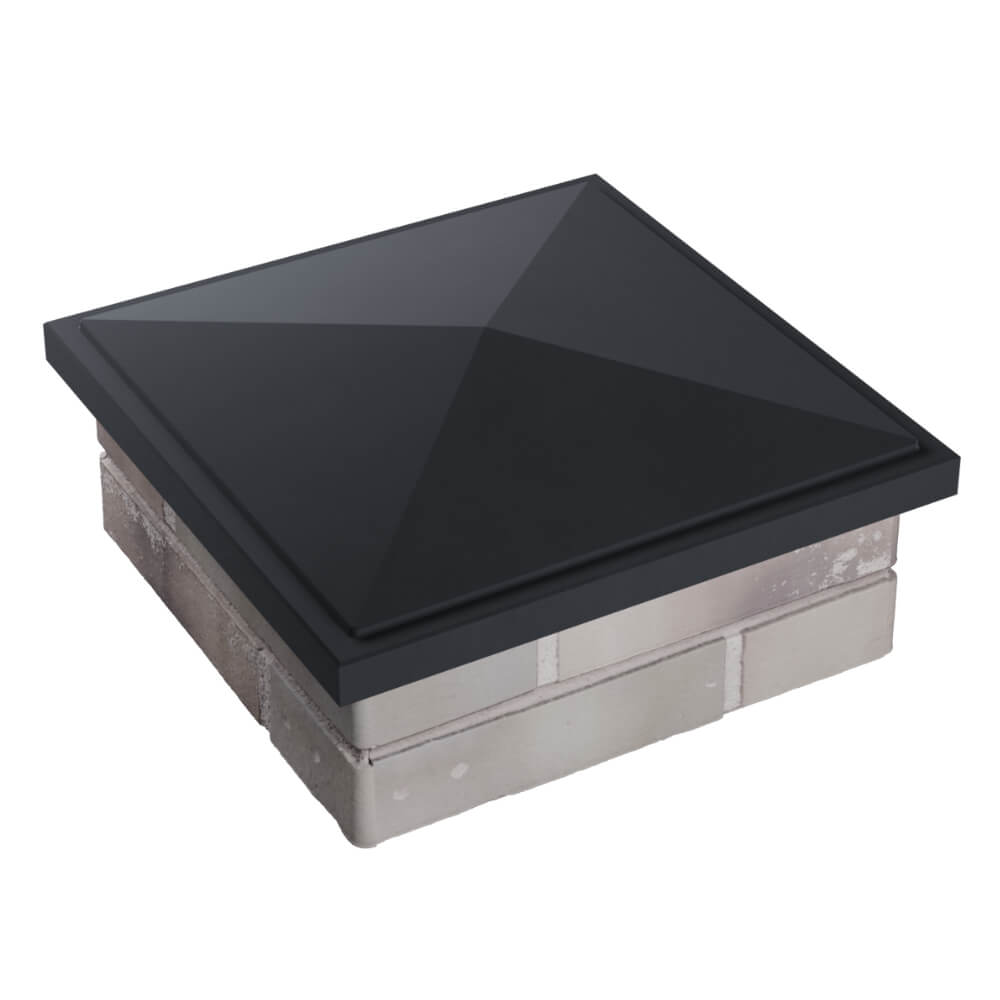 Колпак Zking БонаМоно Серый на столб 1.5х1.5 кирпича (385х385, 400х400мм) в Чебоксарах фото