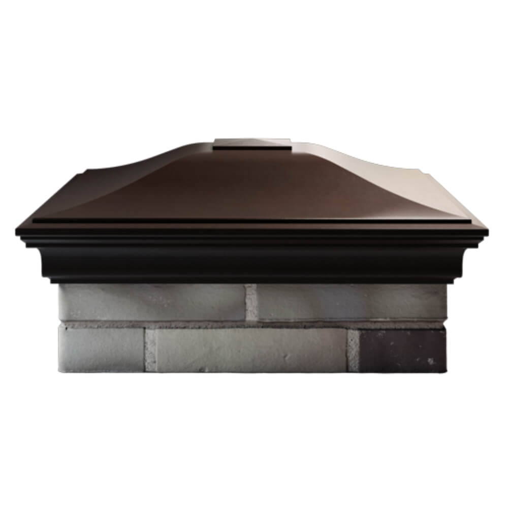 Колпак Zking Монблан Коричневый на столб 2х2 кирпича (515х515мм) в Чебоксарах фото