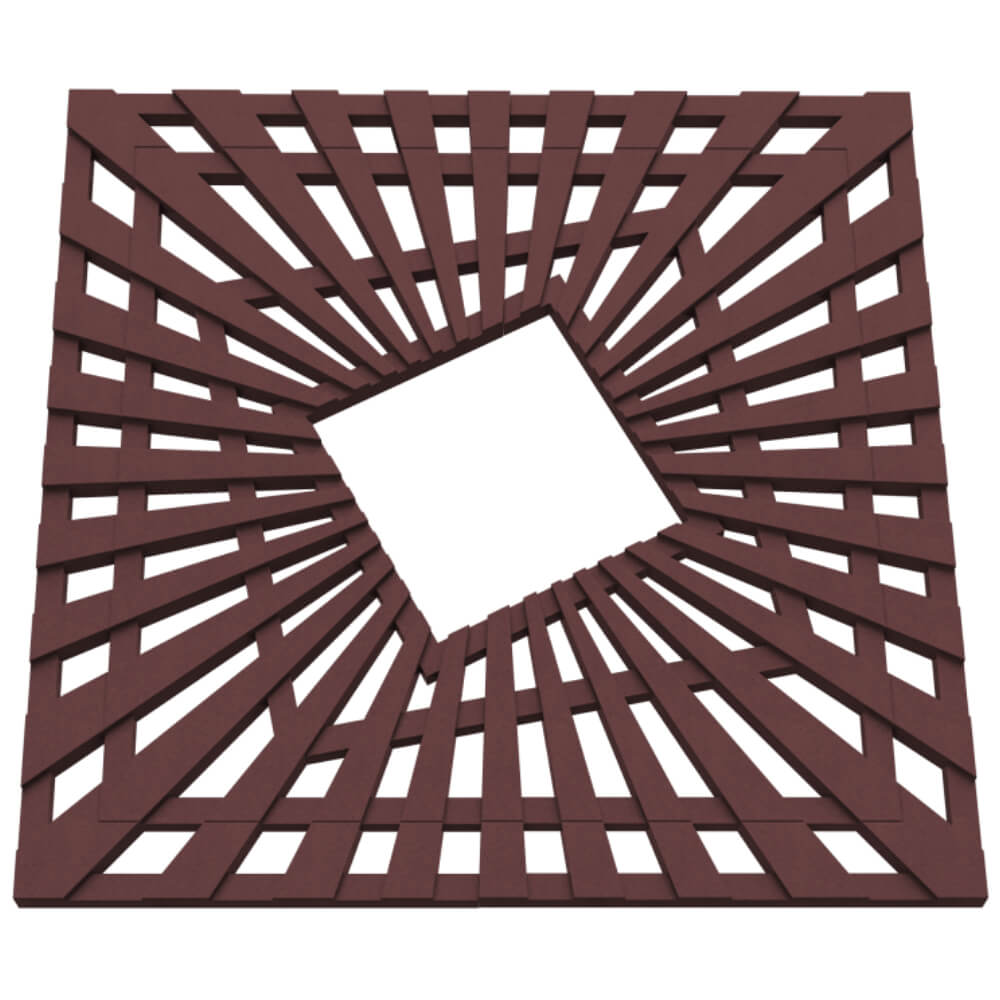 Приствольная решетка для дерева ZKING ATMOSPHERE 1.2х1.2м Коричневая в Чебоксарах фото