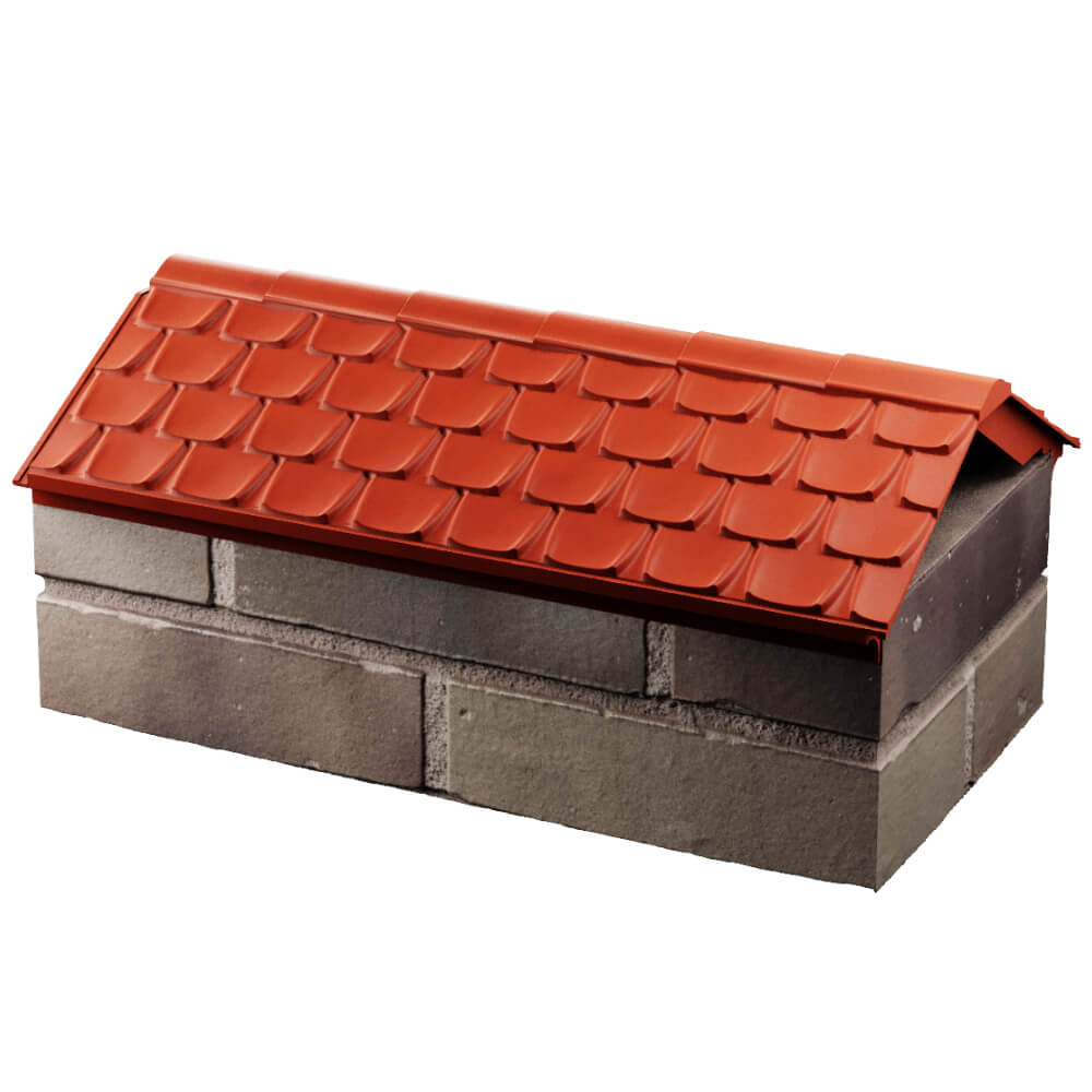 Парапет Zking Эльбрус Красный с посадкой на 1 кирпич (255мм) в Чебоксарах фото