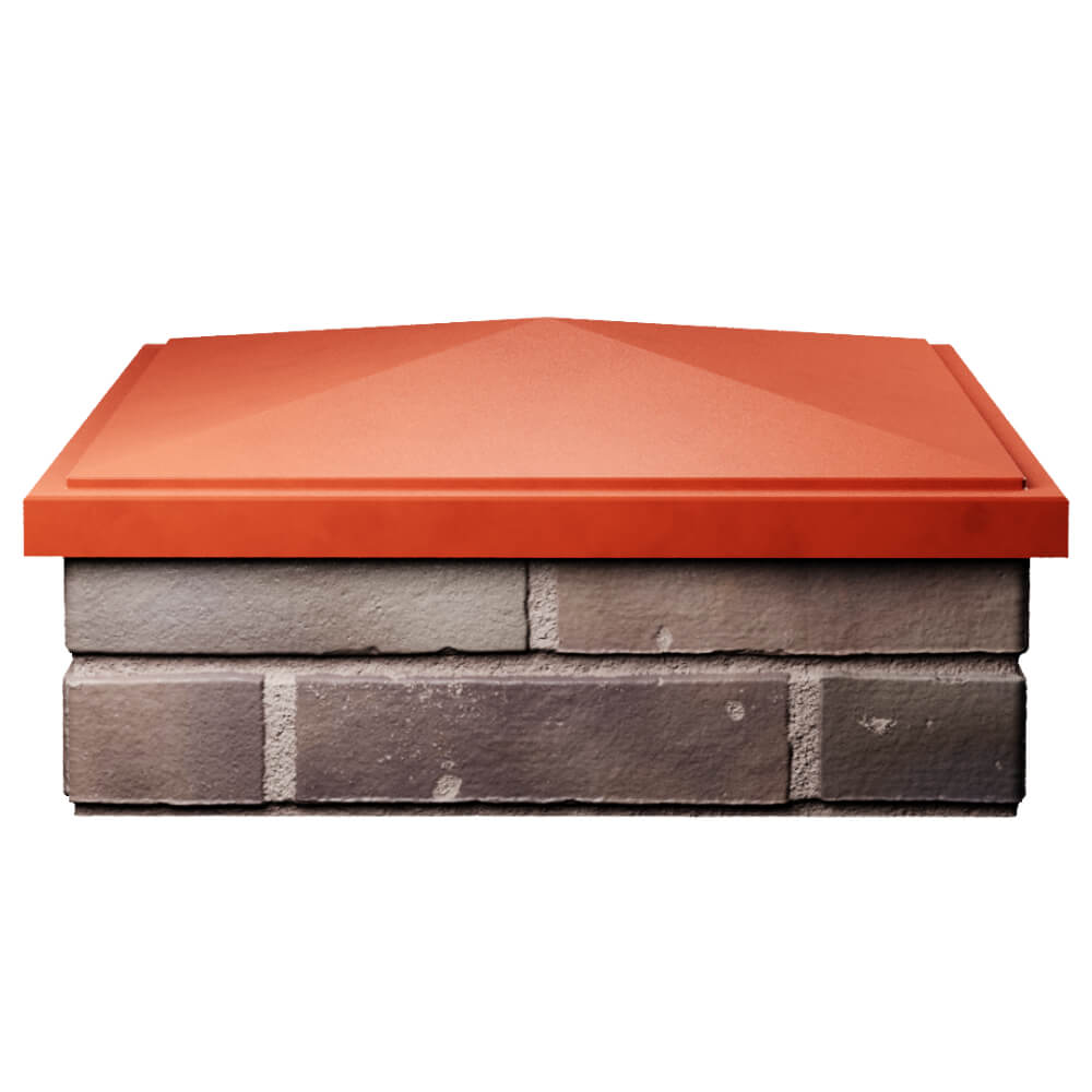 Колпак Zking БонаМоно Красный на столб 2х2 кирпича (515х515, 530х530мм) Чебоксары фото