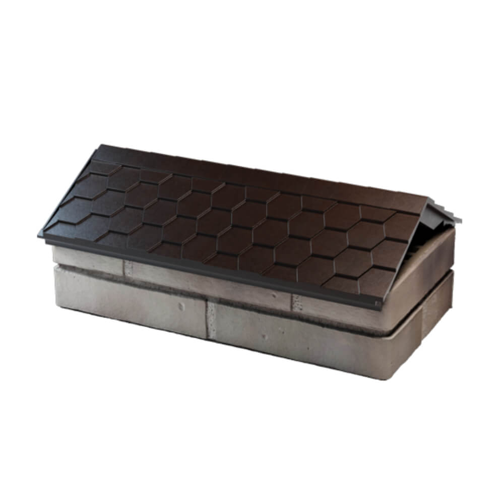 Парапет Zking Эверест Коричневый с посадкой на 1 кирпич (200/225/255мм) в Чебоксарах фото