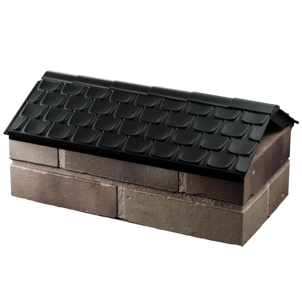 Парапет Zking Эльбрус Черный с посадкой на 1 кирпич (255мм) в Чебоксарах фото