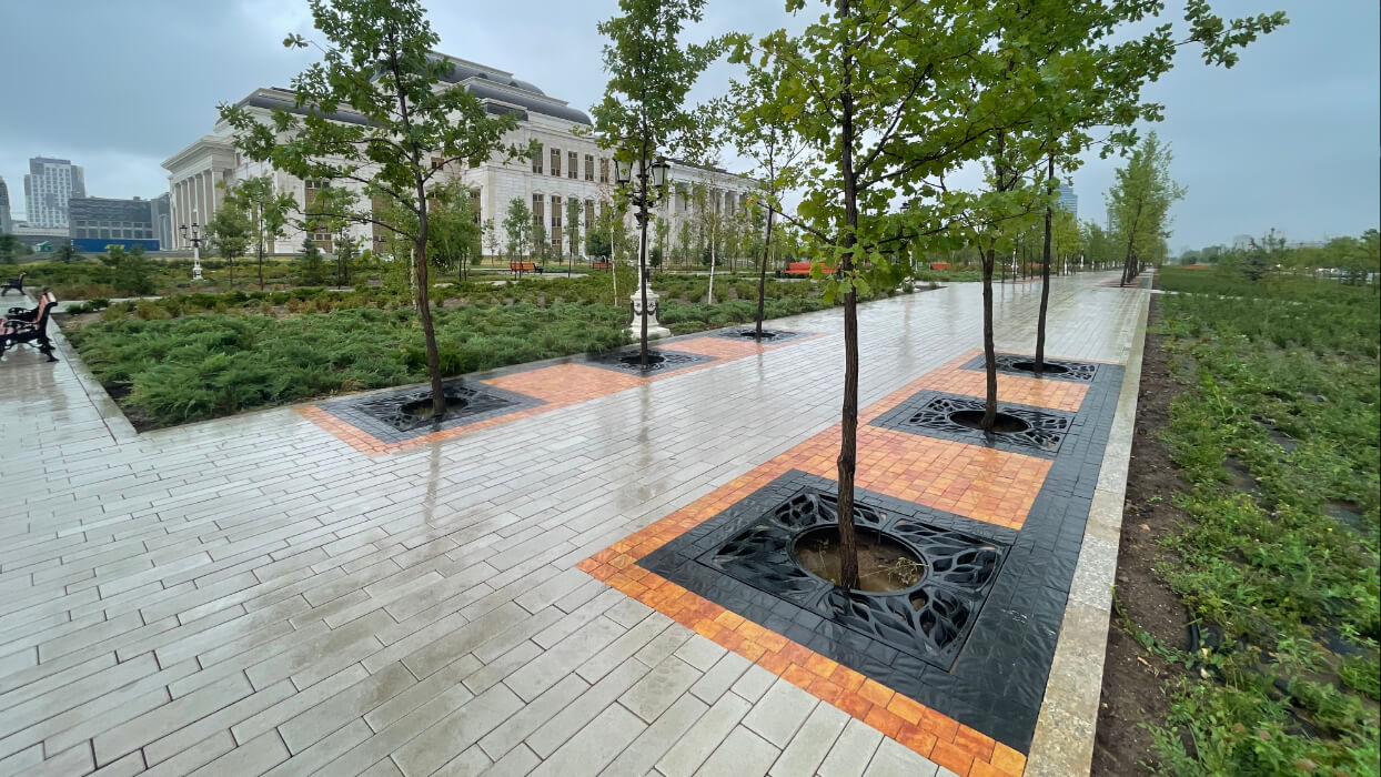 Приствольная решетка для дерева ZKING CRUST 1.2х1.2м Черная в Чебоксарах фото