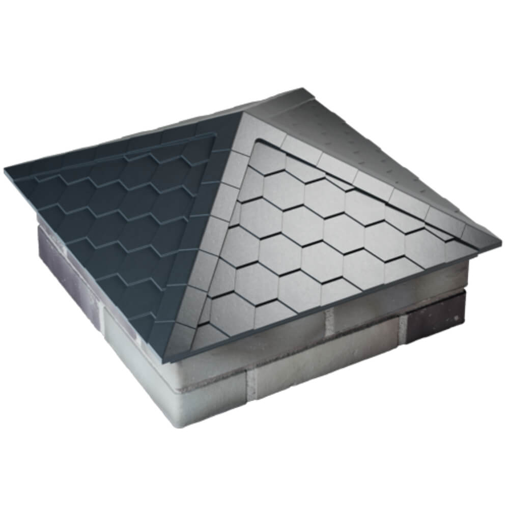 Колпак Zking Эверест Серый на столб 2х2 кирпича (535х535мм) Чебоксары фото