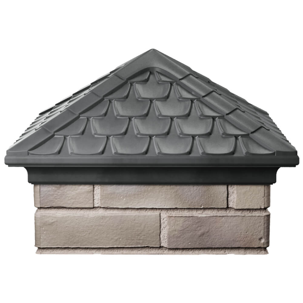 Колпак Zking Эльбрус Серый на столб 1.5х1.5 кирпича (385х385мм) Чебоксары фото