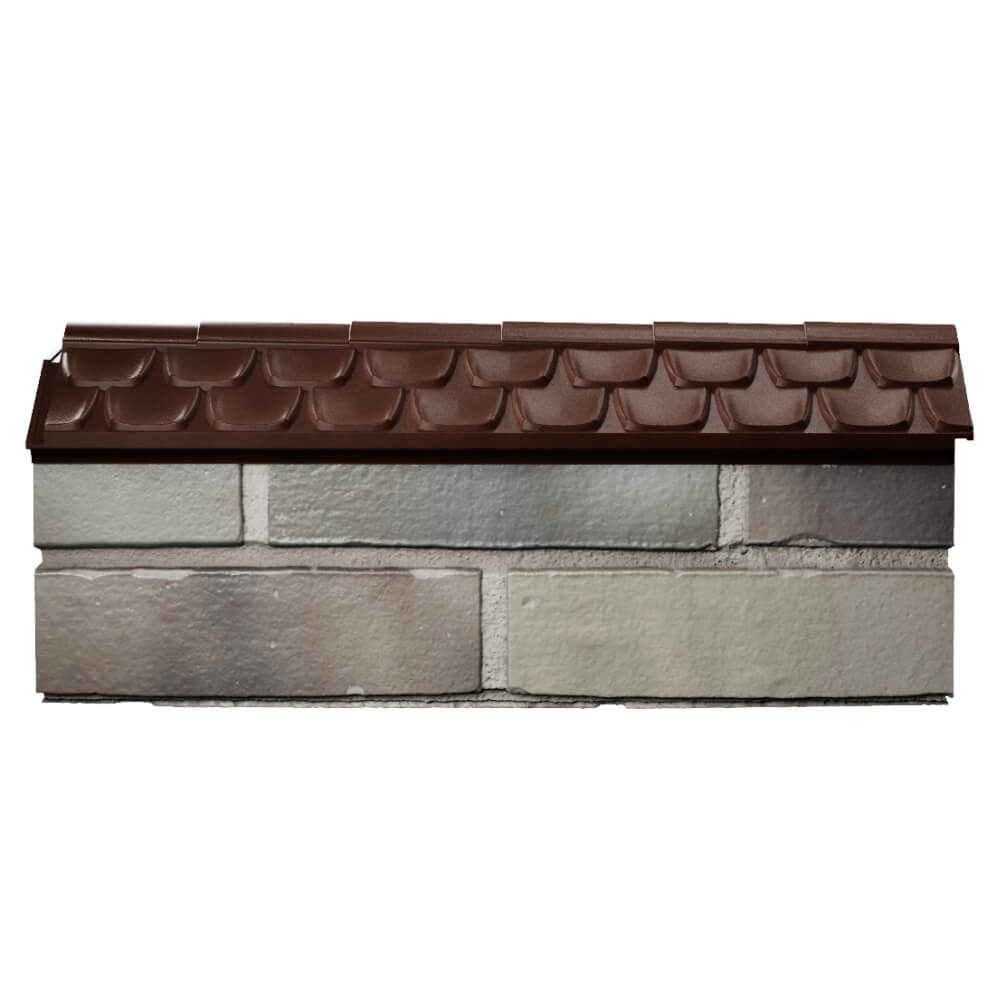 Парапет Zking Эльбрус Коричневый с посадкой на 0.5 кирпича (130мм) в Чебоксарах фото