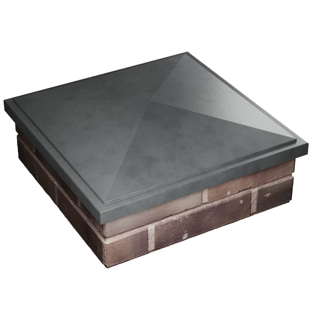 Колпак Zking БонаМоно Серый на столб 2х2 кирпича (515х515, 530х530мм) в Чебоксарах фото