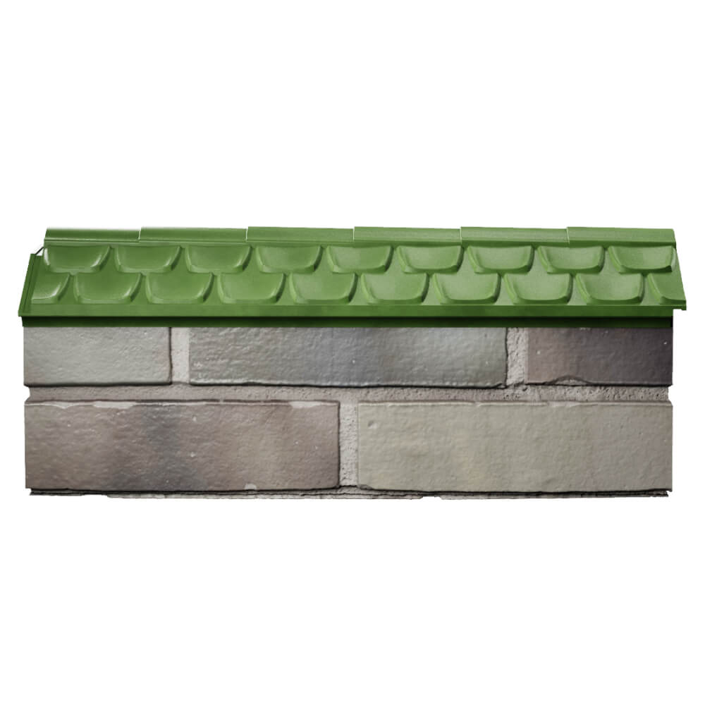 Парапет Zking Эльбрус Зеленый с посадкой на 0.5 кирпича (130мм) в Чебоксарах фото