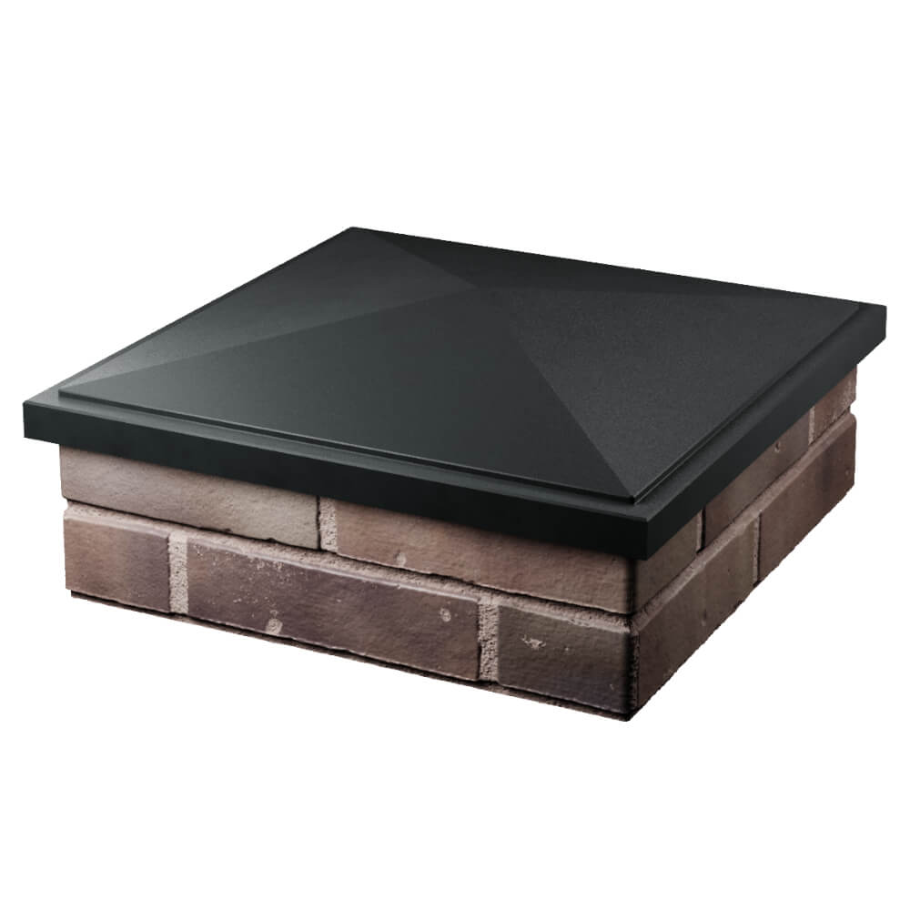 Колпак Zking БонаМоно Черный на столб 2х2 кирпича (515х515, 530х530мм) в Чебоксарах фото