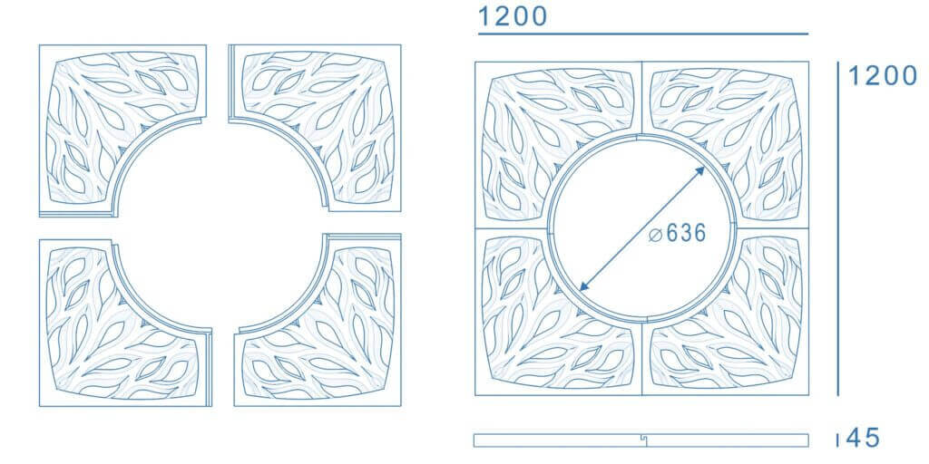 Приствольная решетка для дерева ZKING CRUST 1.2х1.2м Черная в Чебоксарах фото
