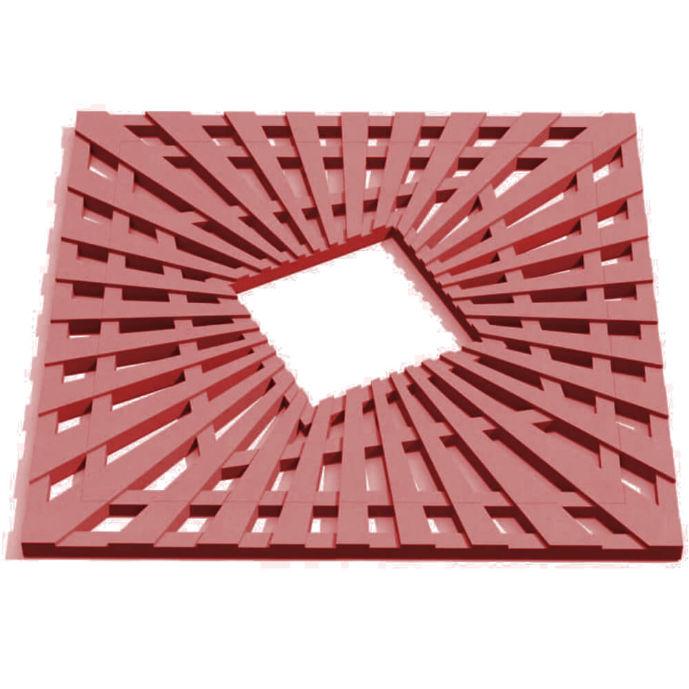 Приствольная решетка для дерева ZKING ATMOSPHERE 1.2х1.2м Красная Чебоксары фото