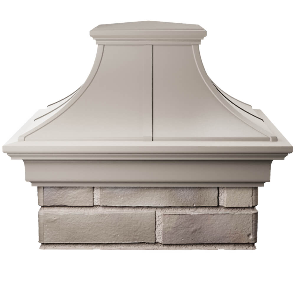 Колпак Zking Монблан Премиум Бежевый на столб 1.5х1.5 кирпича (385х385мм) Чебоксары фото