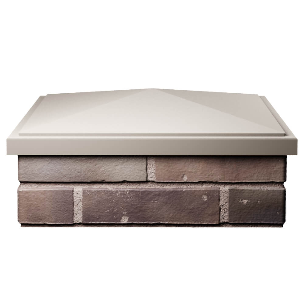 Колпак Zking БонаМоно Бежевый на столб 2х2 кирпича (515х515, 530х530мм) Чебоксары фото