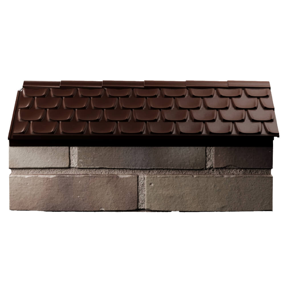 Парапет Zking Эльбрус Коричневый с посадкой на 1 кирпич (255мм) в Чебоксарах фото