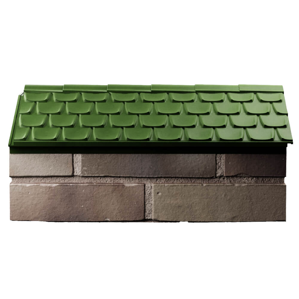 Парапет Zking Эльбрус Зеленый с посадкой на 1 кирпич (255мм) в Чебоксарах фото