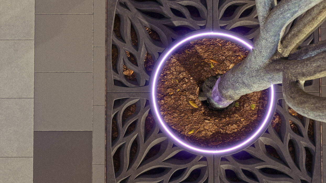 Приствольная решетка для дерева ZKING CRUST 1.2х1.2м Черная в Чебоксарах фото