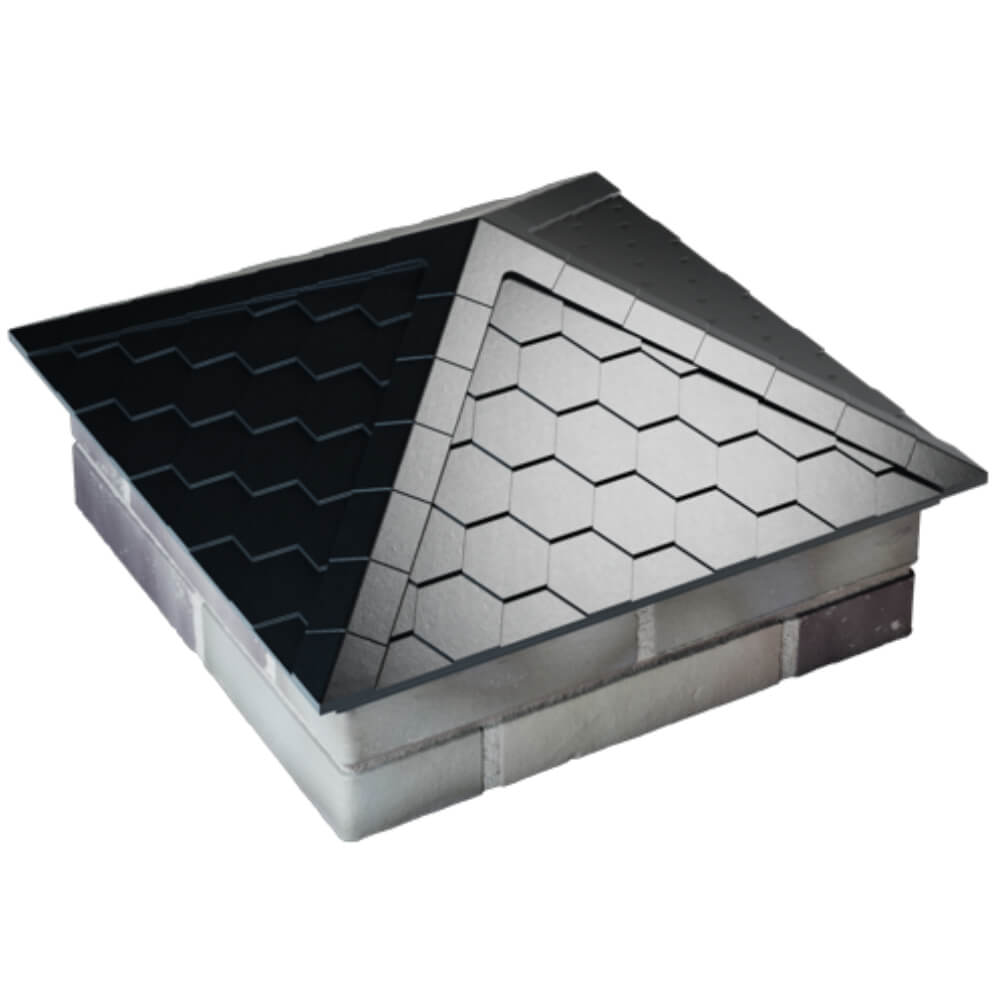 Колпак Zking Эверест Черный на столб 2х2 кирпича (535х535мм) Чебоксары фото