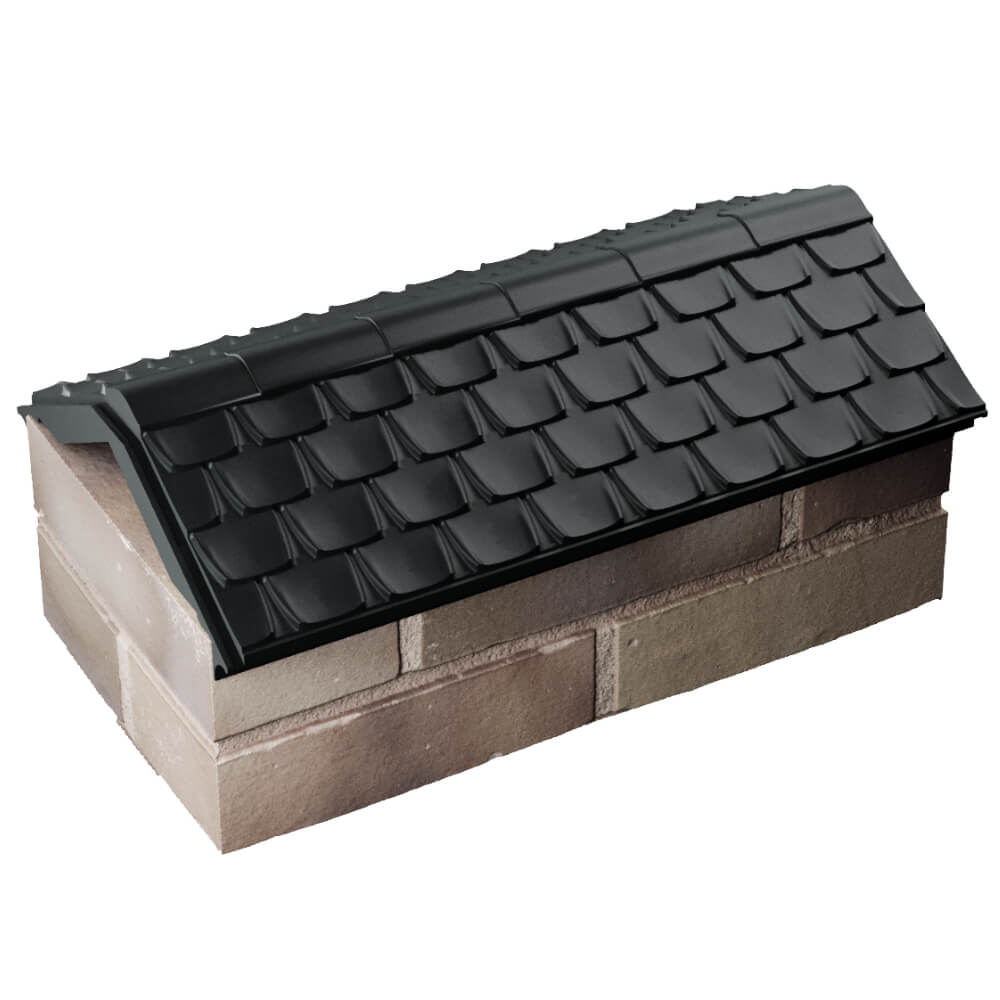 Парапет Zking Эльбрус Черный с посадкой на 1 кирпич (255мм) в Чебоксарах фото