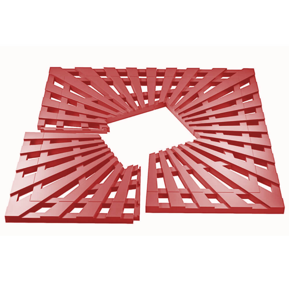 Приствольная решетка для дерева ZKING ATMOSPHERE 1.2х1.2м Красная в Чебоксарах фото