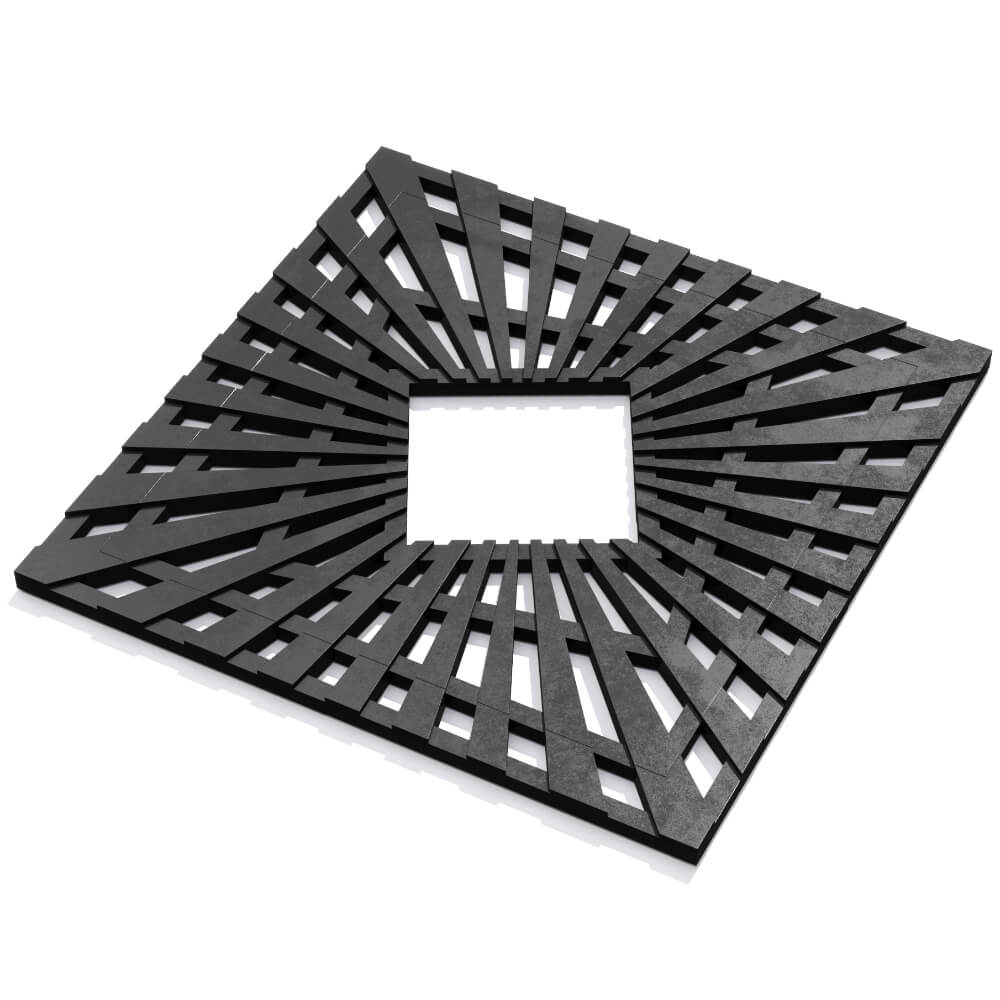 Приствольная решетка для дерева ZKING ATMOSPHERE 1.2х1.2м Черная в Чебоксарах фото