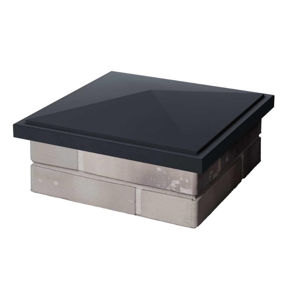 Колпак Zking БонаМоно Серый на столб 1.5х1.5 кирпича (385х385, 400х400мм) в Чебоксарах фото