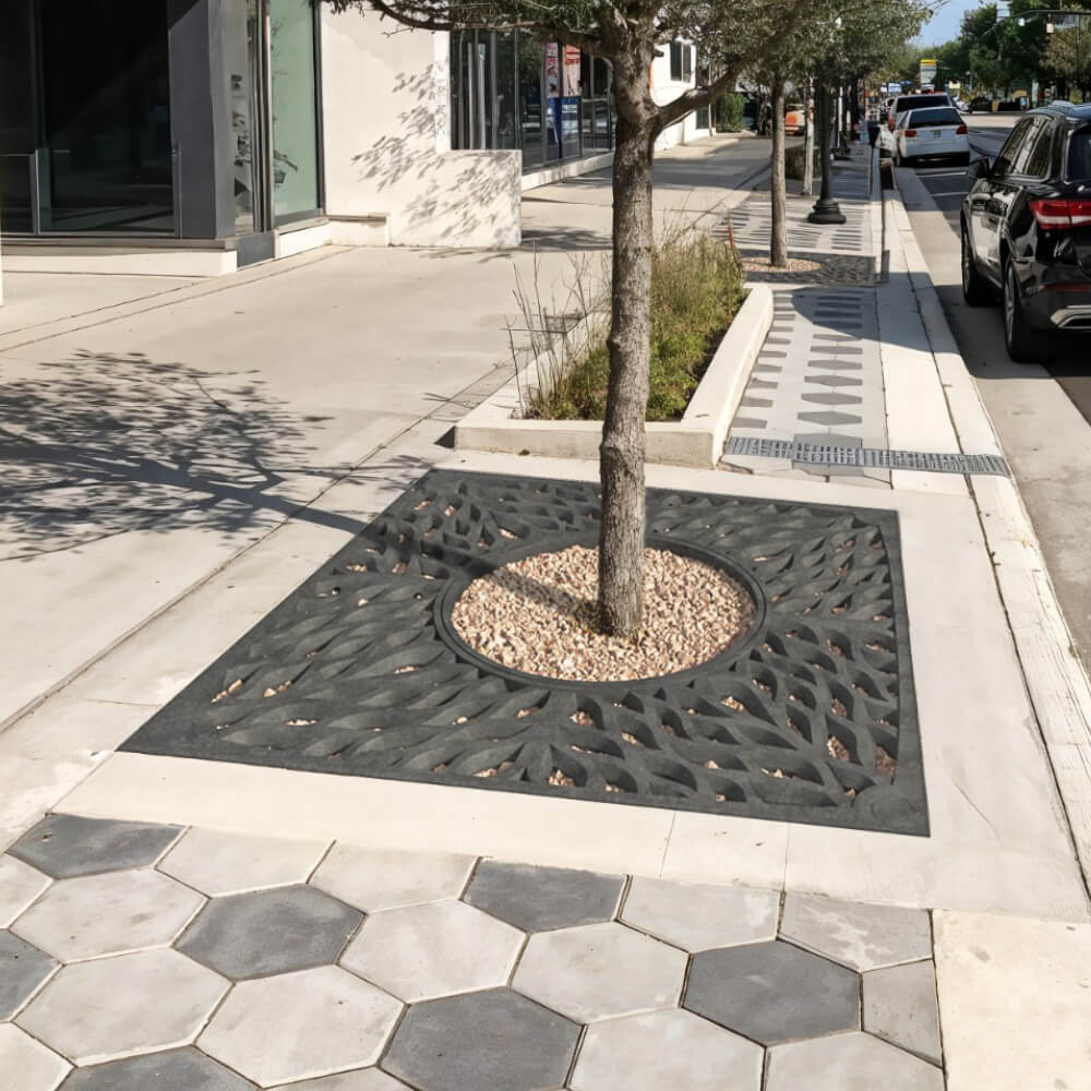 Приствольная решетка для дерева ZKING CRUST 2х2м Черная в Чебоксарах фото