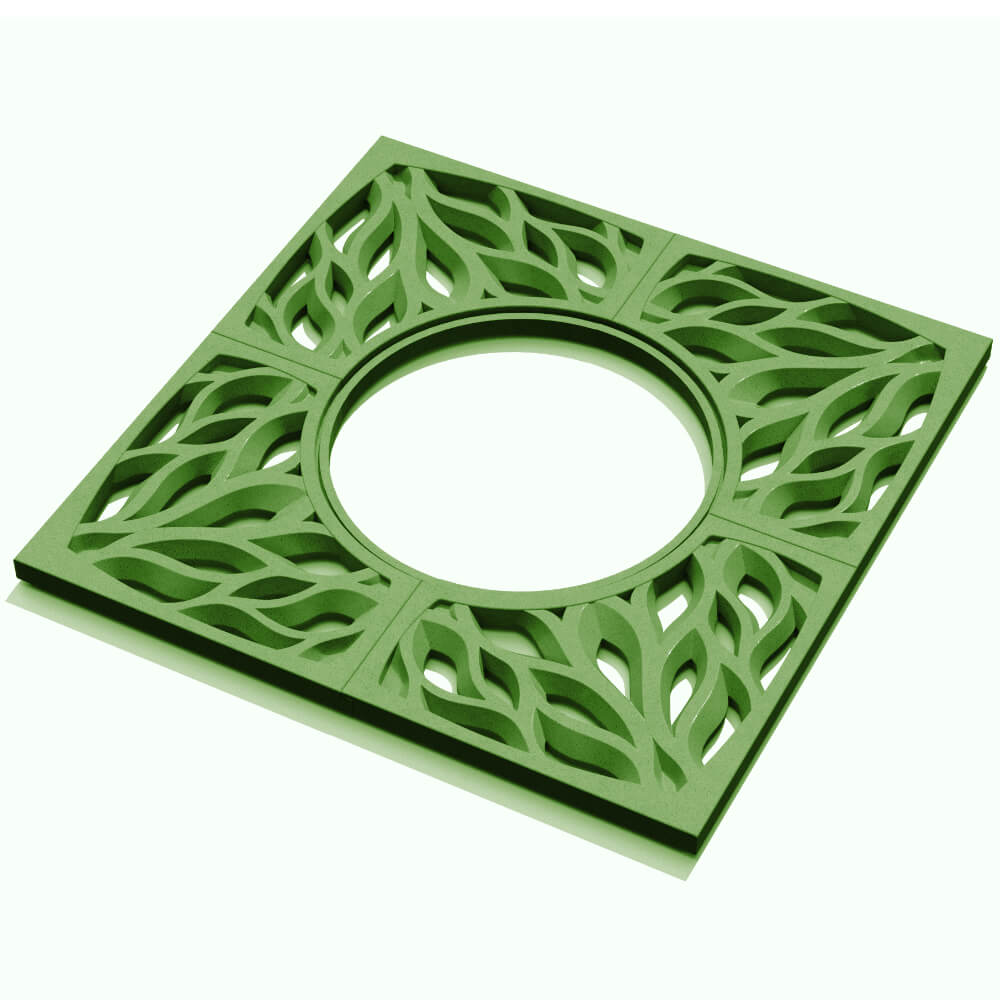 Приствольная решетка для дерева ZKING CRUST 1.2х1.2м Зеленая в Чебоксарах фото