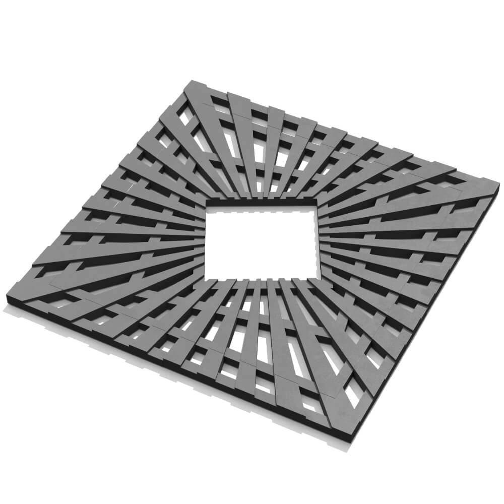 Приствольная решетка для дерева ZKING ATMOSPHERE 1.2х1.2м Серая в Чебоксарах фото