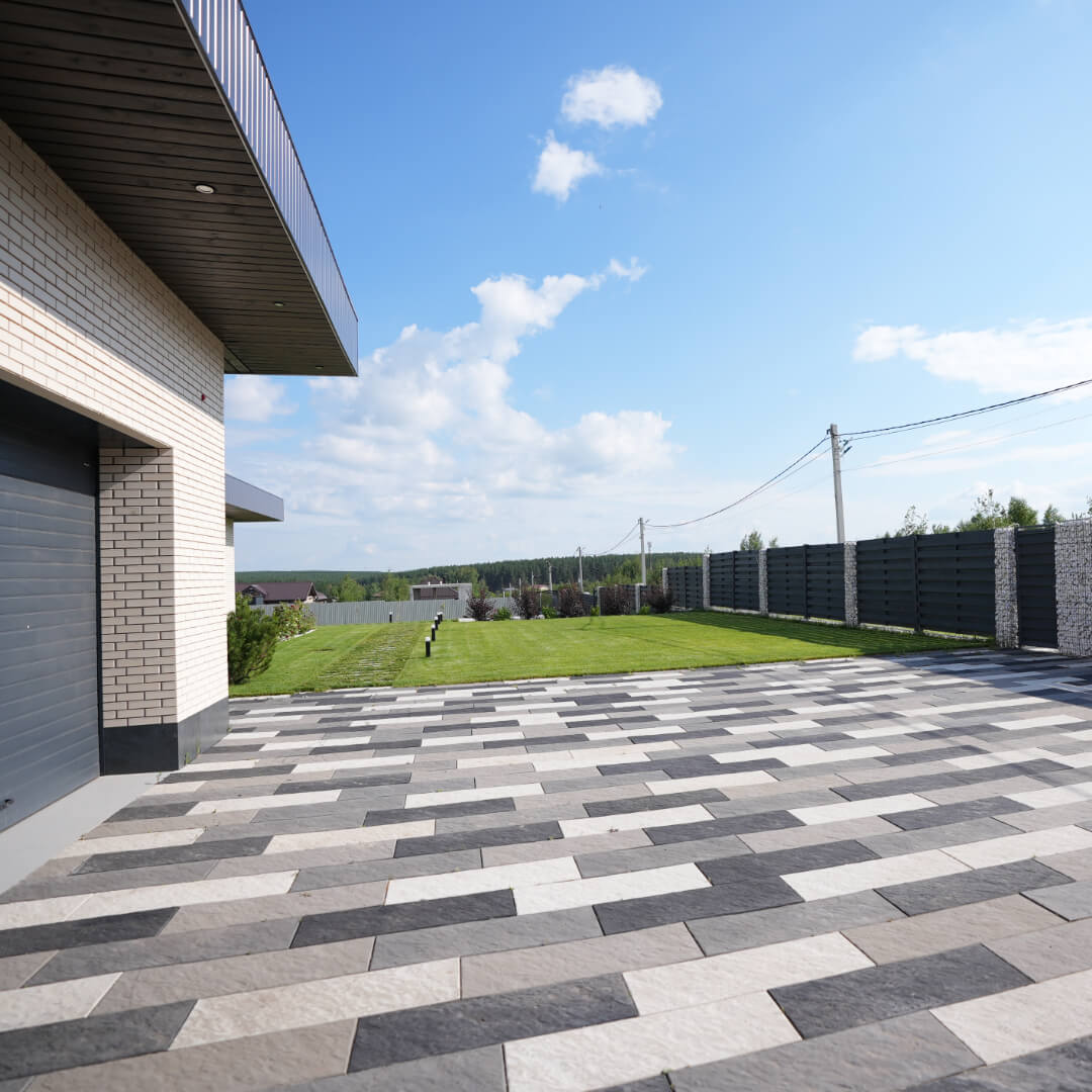 Шаговая плита STONE Черный Сланец 990х330х55мм в Чебоксарах фото