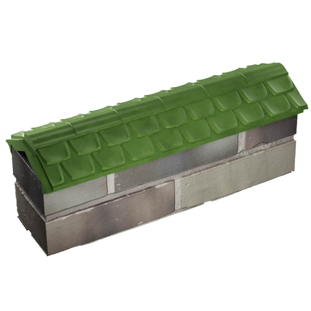 Парапет Zking Эльбрус Зеленый с посадкой на 0.5 кирпича (130мм) в Чебоксарах фото